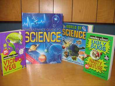 Science Trail book prizes for Completion of the Science in the Park activity booklet