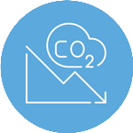 icon reducing carbon